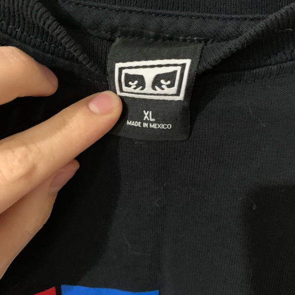 Obey Toy Block Mens Black Tshirt 